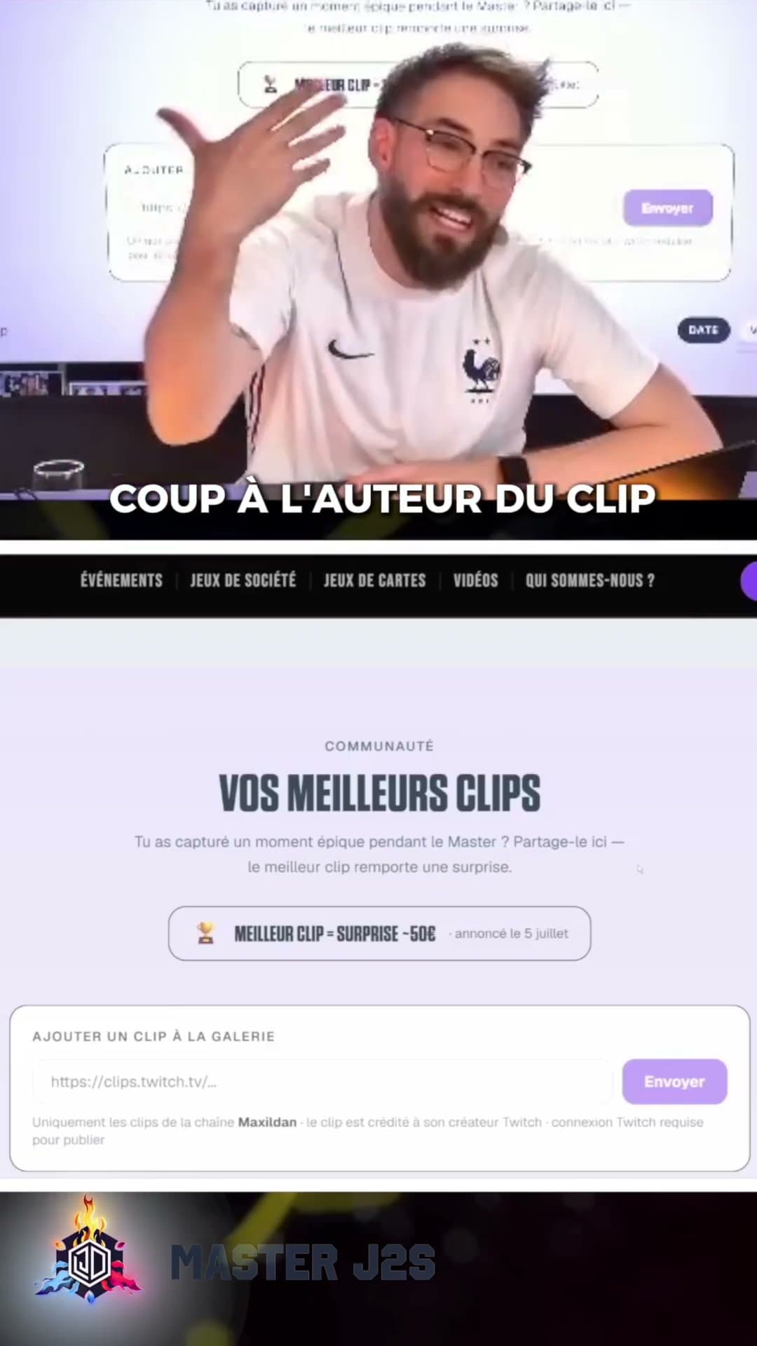 GAGNEZ une surprise pendant le MASTER J2S 🎲 #masterj2s #tournoi #annonce #jeudesociété #cliptwitch